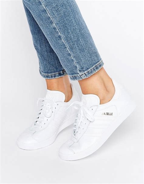 white female Adidas trainers